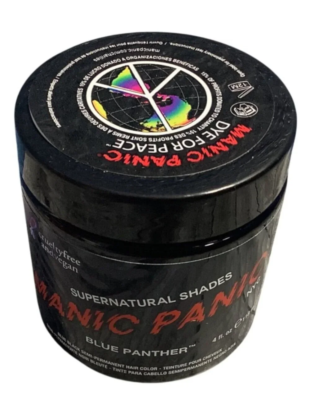 Manic Panic Blue Panther Semi-Permanent Hair Dye 4 Oz